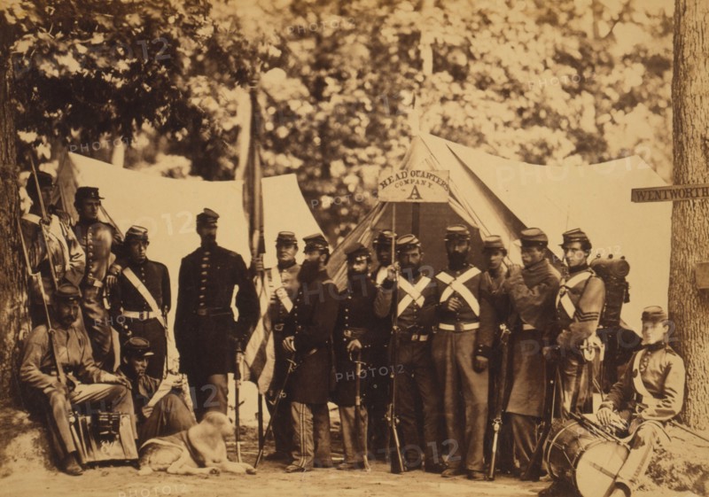 Group of Co. A, 8th New York State Militia, Arlington, Va., June, 1861 1861