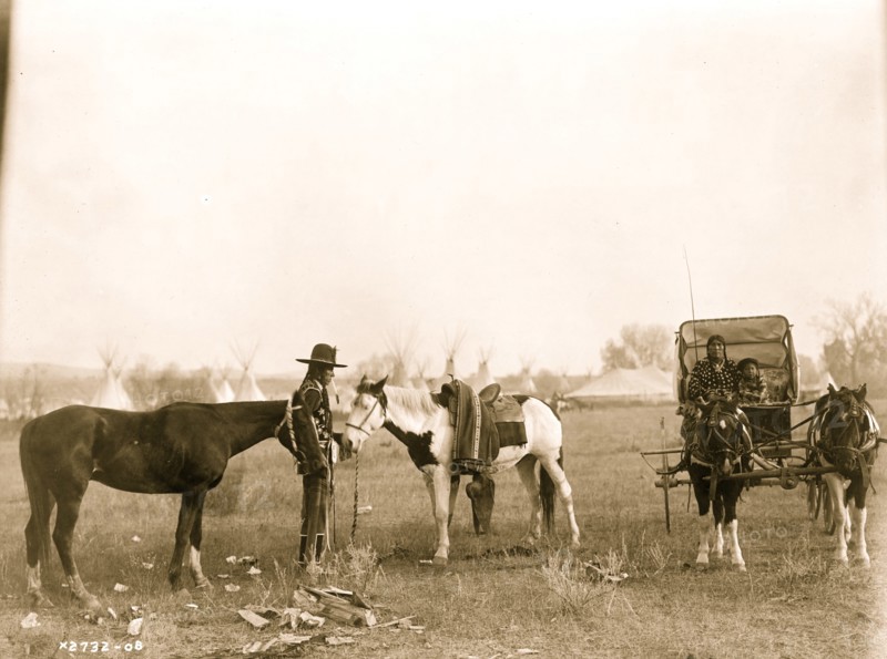Crow Family in Buggy 1908