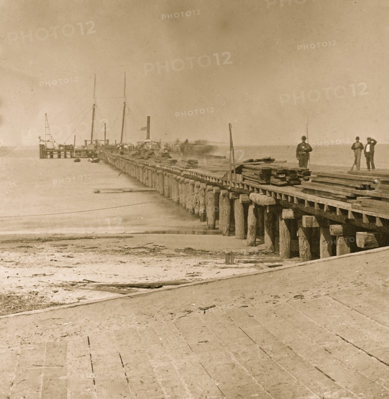 Hilton Head, S.C. Dock built by Federal troops 1862