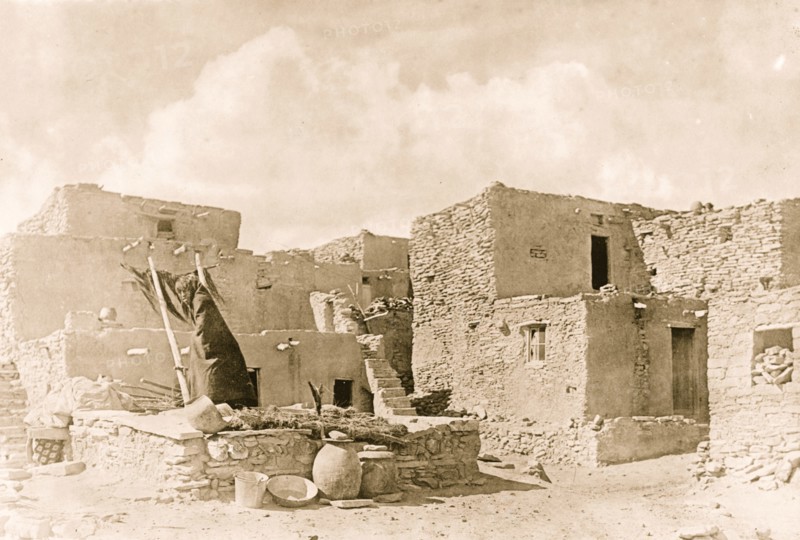Hopi (Moqui) Indians snake kiva Oraibi Pueblo 1910