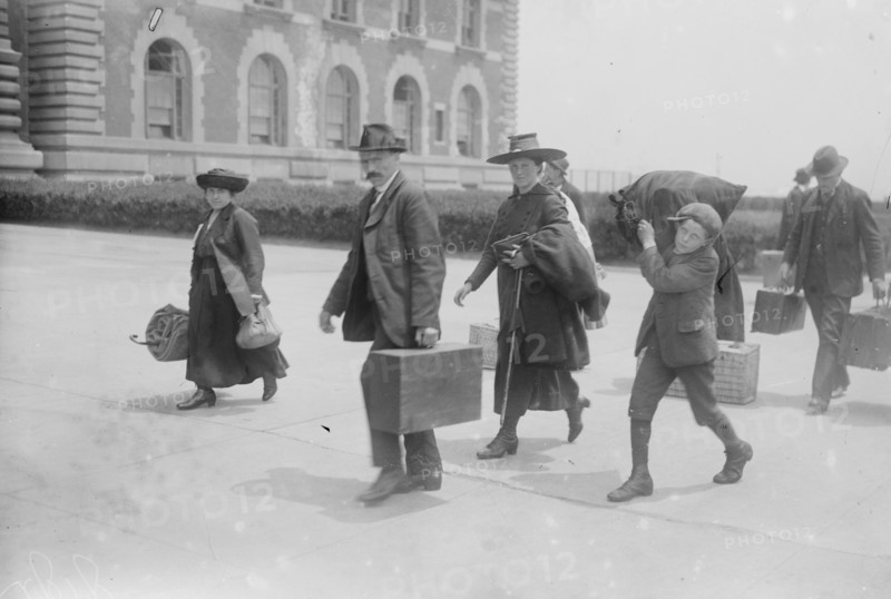 Immigrants Arriving at Ellis Island