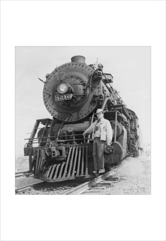 War Information Photographer Jack Delano and Train 1943
