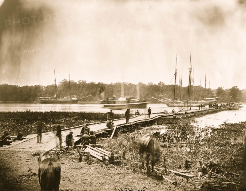 James River Pontoon Bridge 1864