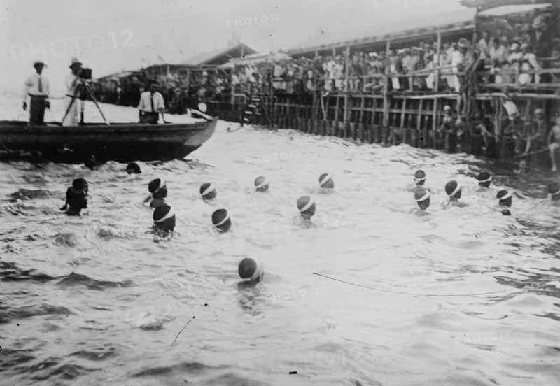Japanese Marines Swim 22 Miles