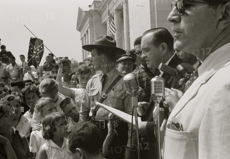 Little Rock, 1959. Rally at state capitol 1959