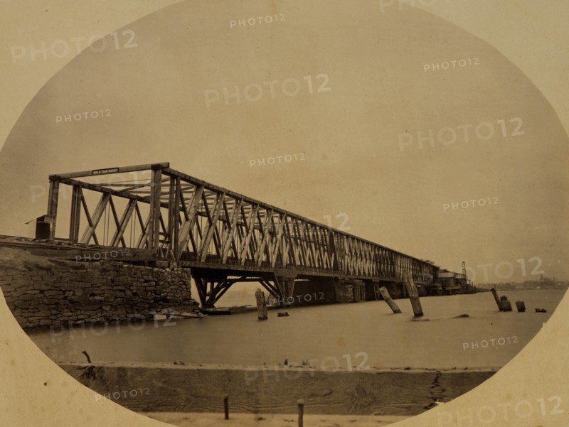 Long Bridge and Washington, from Maryland [i.e., Virginia] shore, June 1863 1863
