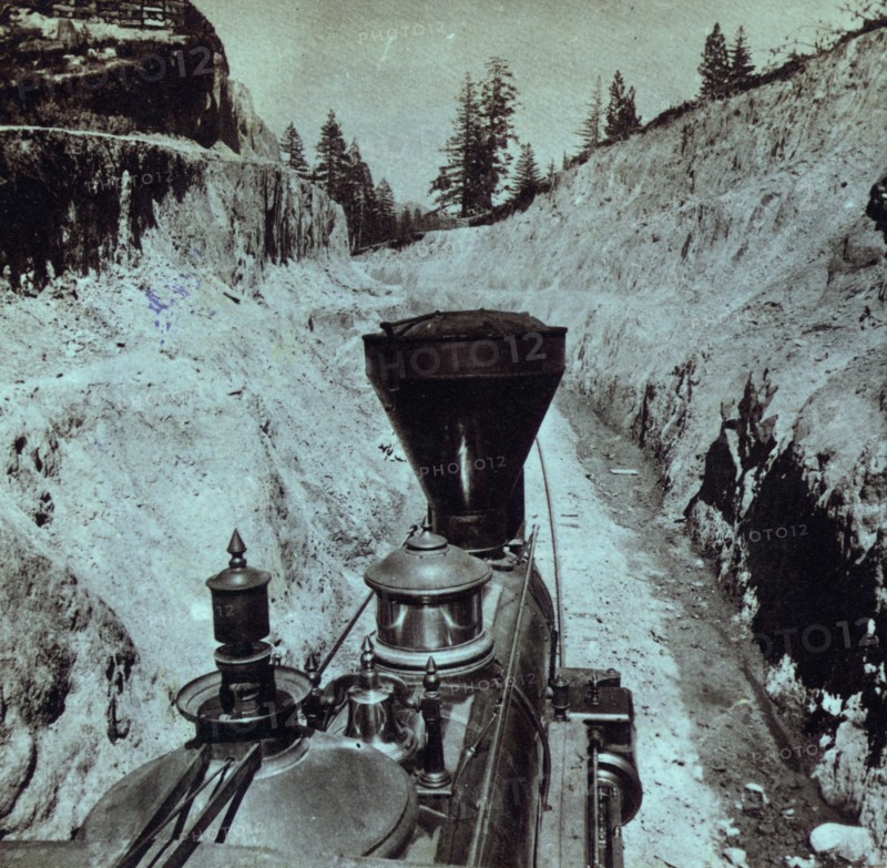 Lost Camp Spur Cut, 80 miles from Sacramento 1867