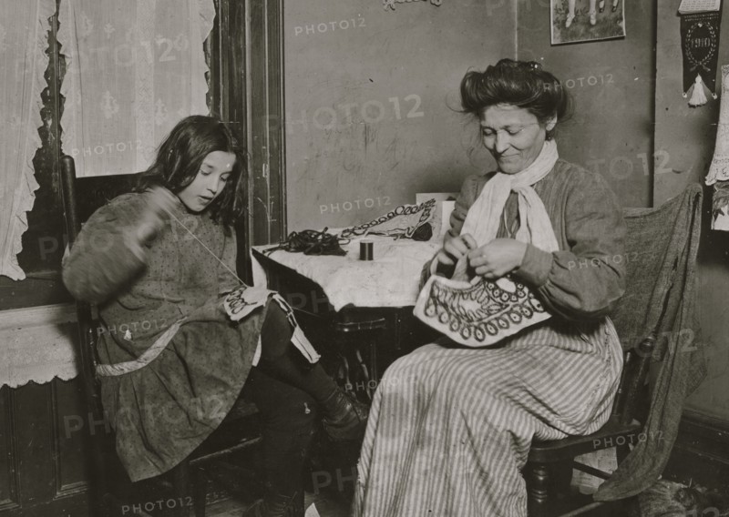 Making embroidery. Upper East Side, N.Y. City 1911