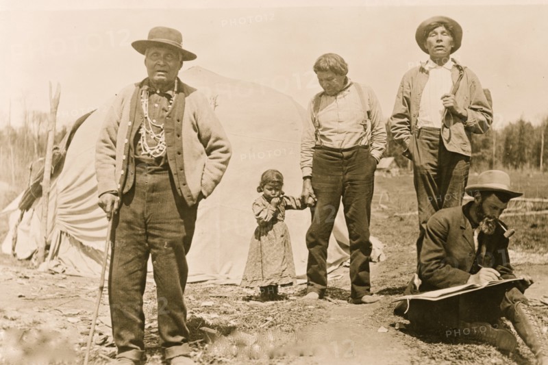 U.S. Census taking--Wisconsin Indians 1911
