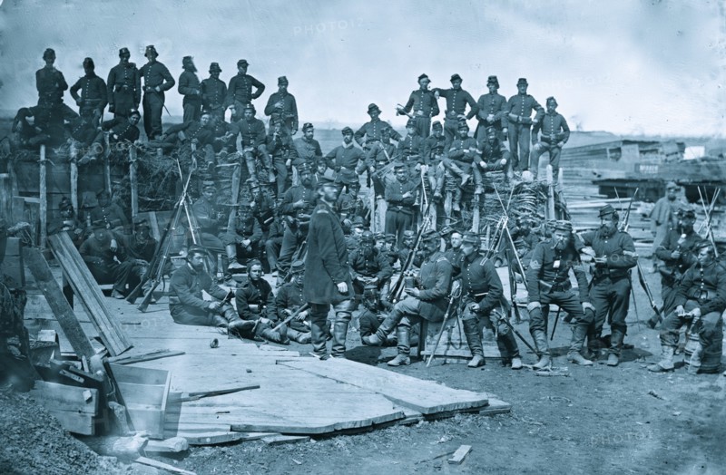 Manassas, Va. Men of Co. C, 41st New York Infantry 1862
