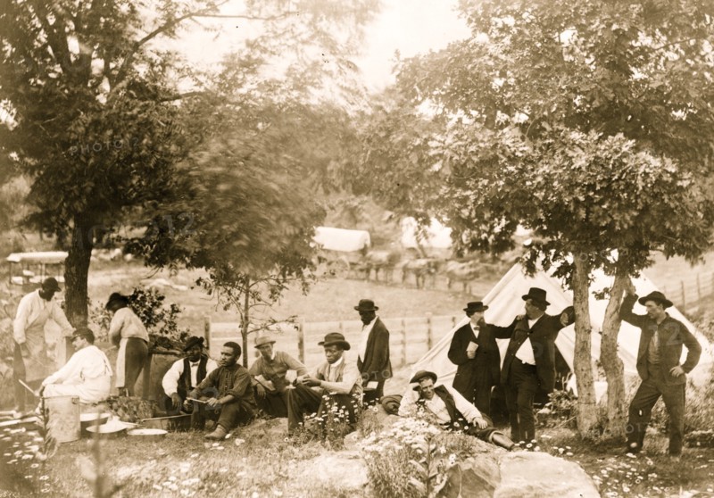 Gettysburg camp of Captain Huft 1865