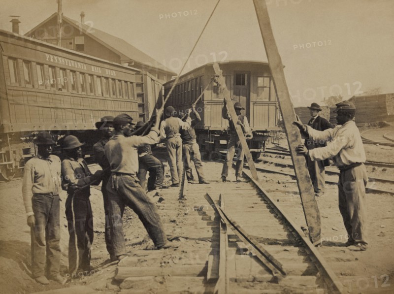 African American Railroad Construction 1863