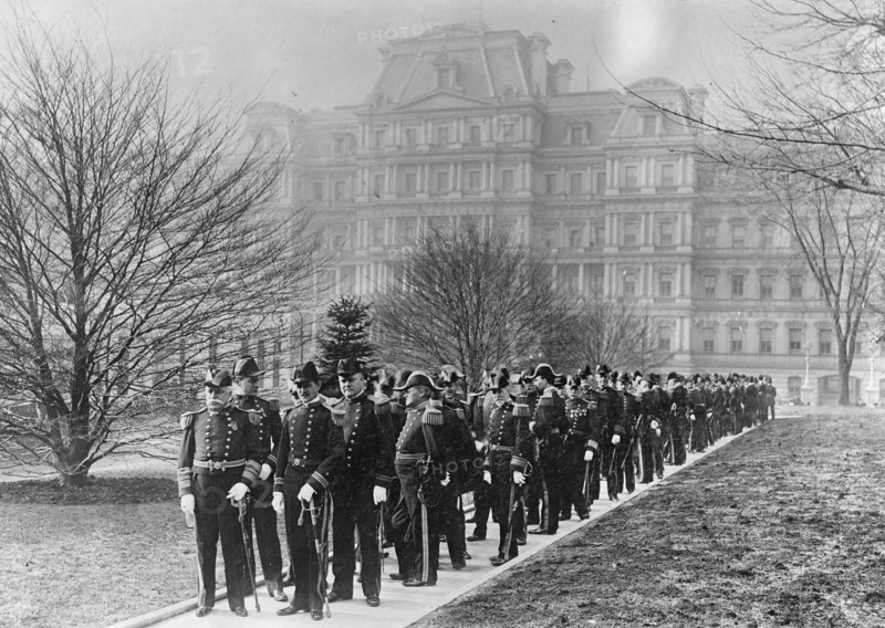 Victorious Admiral Dewey at White House Reception 1905