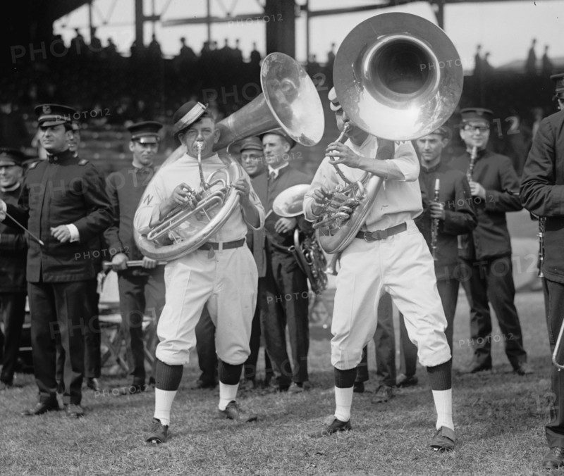 Baseball Players Play Tuba at the Ball Park 1924