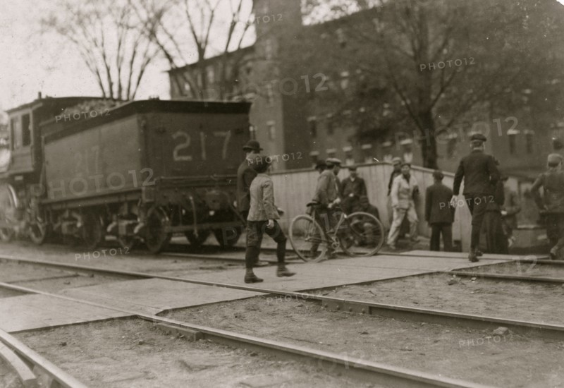 Noon hour, May 19, 1909. Boys working in Great Falls Mfg. Co., Somersworth, NH.  1910
