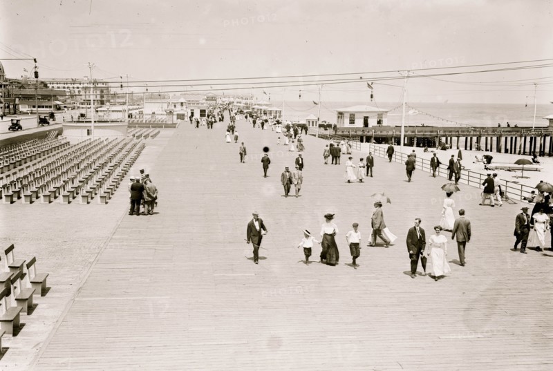 On the Boardwalk in Asbury Park 1911