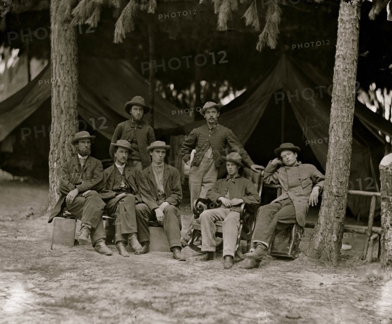 Petersburg, Va. Military telegraph operators at headquarters 1864