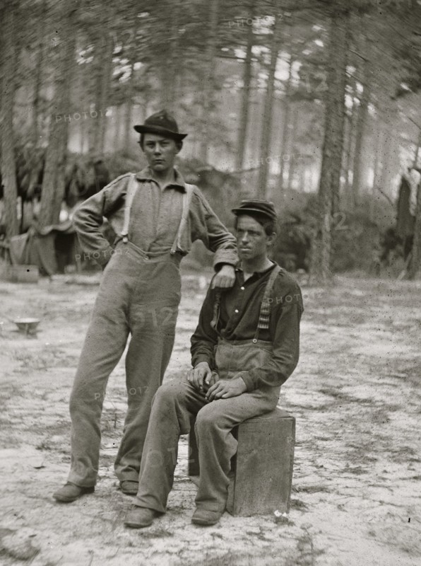 Petersburg, Va. Two youthful military telegraph operators at headquarters 1864