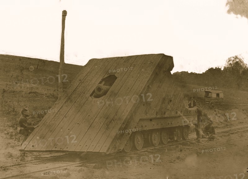 Petersburg, Virginia. Railroad battery 1864