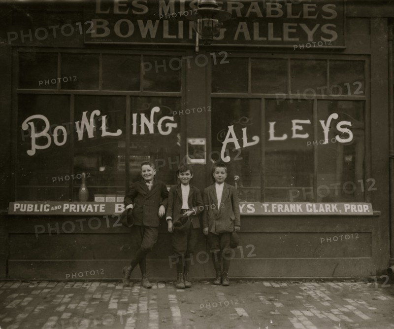 Pin Boys work at the Bowling Alley 1912