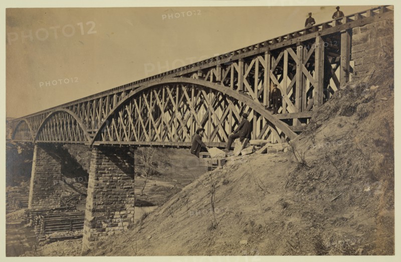 Potomac Creek Bridge, Aquia Creek & Fredericksburg [sic] Railroad, April 18,1863 1863