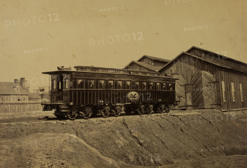 President's car, Alexandria 1863