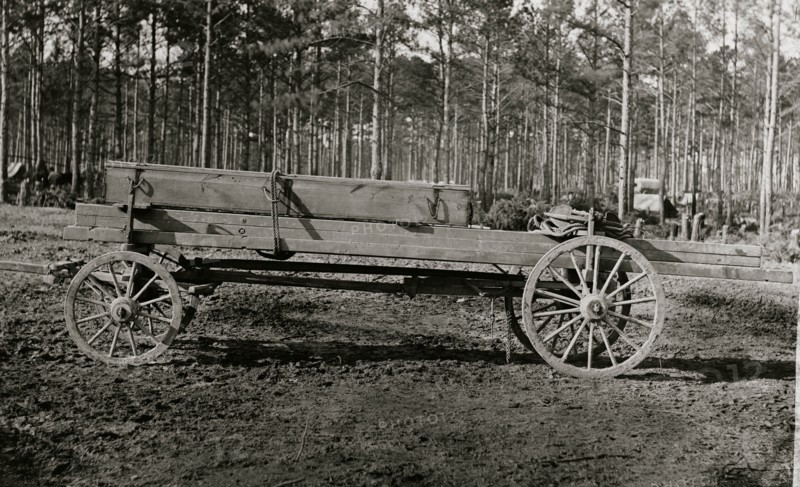 Rappahannock Station, Virginia. Canvas pontoon wagon, 50th New York Engineers 1864