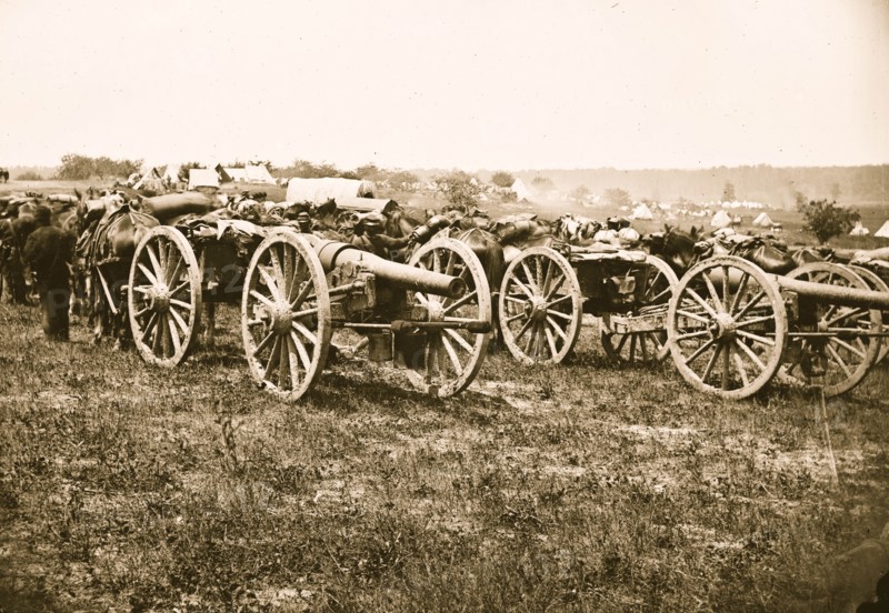 20-pdr. Parrott rifled guns of the 1st New York Battery 1863