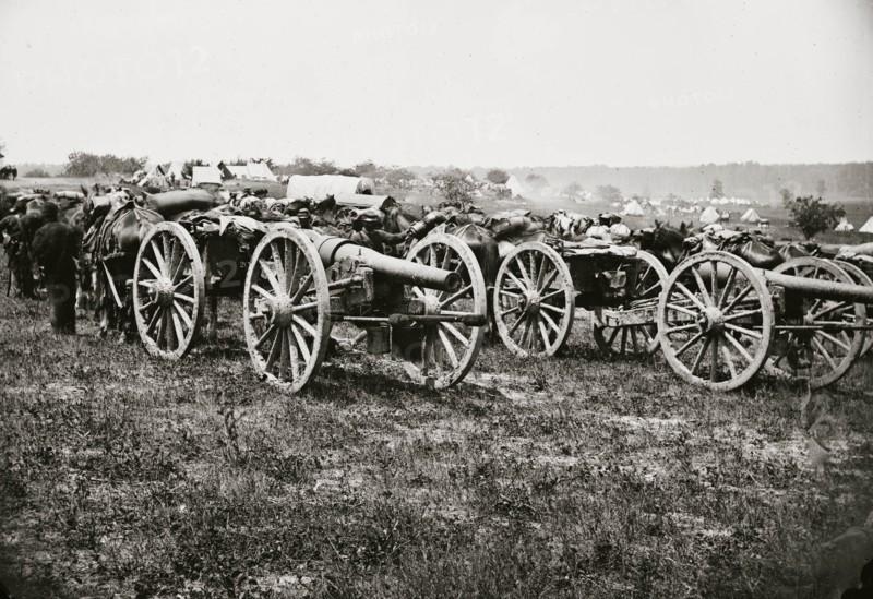 Richmond, Va., vicinity. 20-pdr. v Parrott rifled guns of the 1st New York Battery 1862