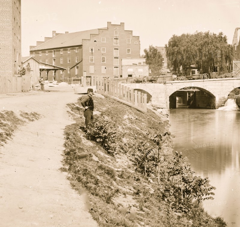 Richmond, Virginia. View of the canal 1865