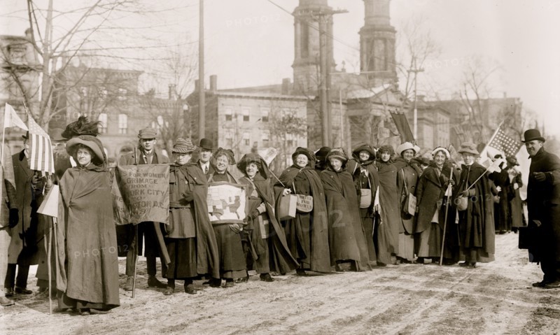 Rosalie Jones, Ida Craft - suffrage hikers  1913