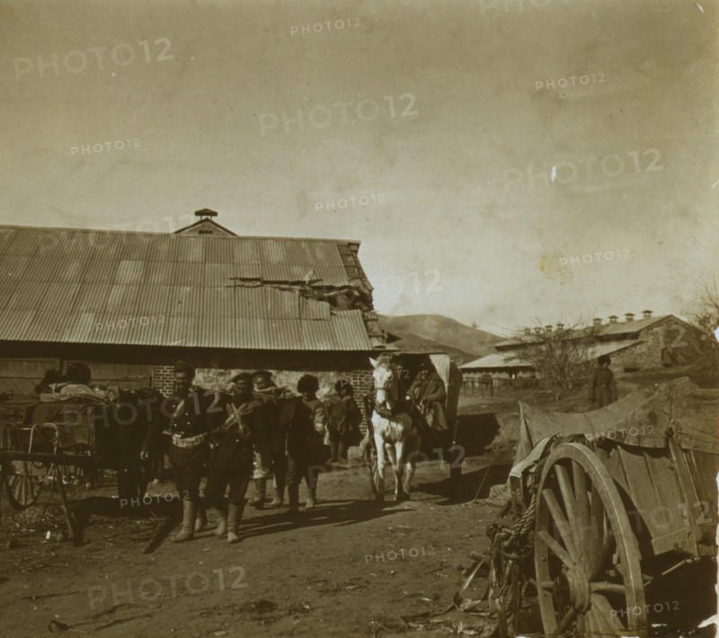 Russian wounded at 203 Metre Hill  1905