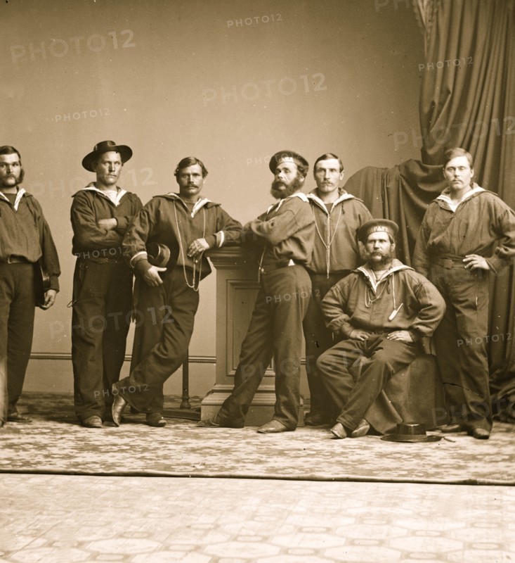Seaman Pose for Camera in studio 1863