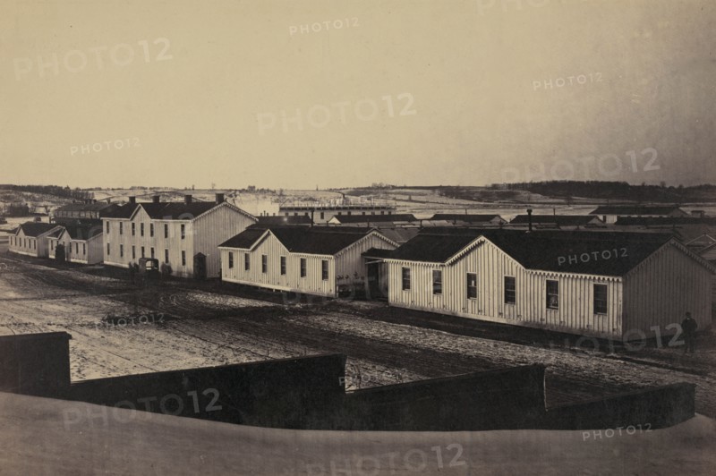 Sickel Hospital, looking toward Fairfax Seminary, January 5, 1865 1863