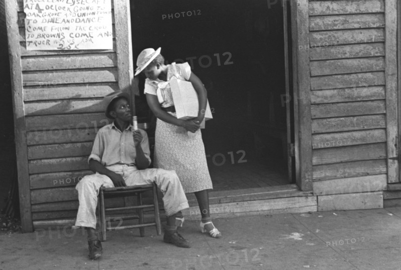 Sidewalk scene, Alabama 1936