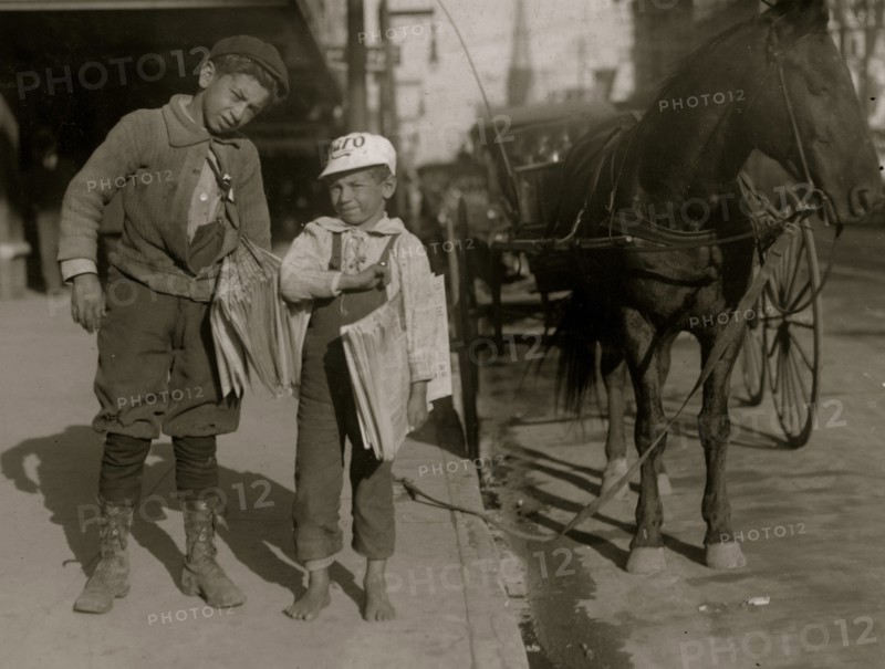Jewish Newsboys in Dallas 1913