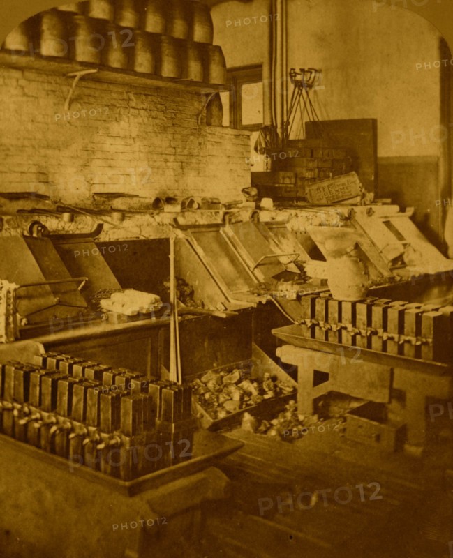 Smelting Gold Room at the Philadelphia Mint 1876