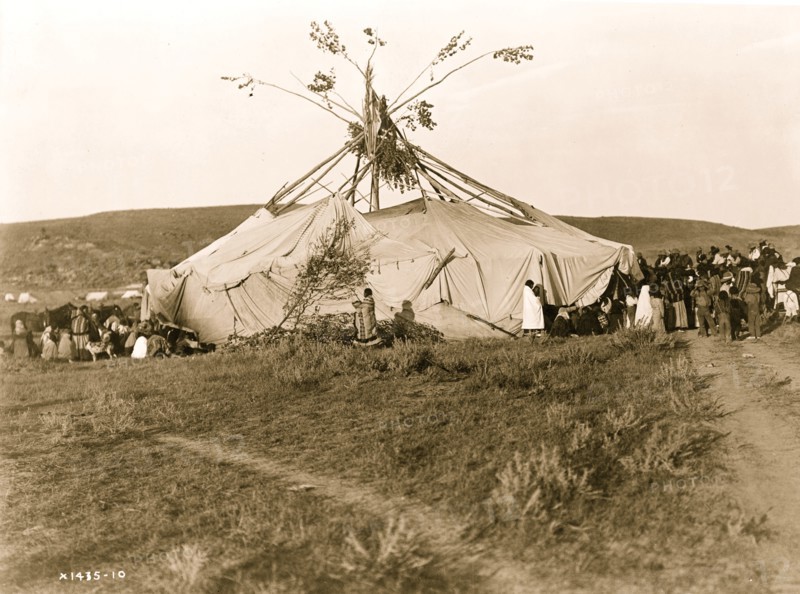 Sun dance in progress--Cheyenne 1910