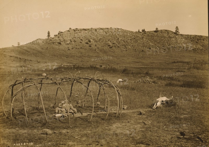 Sweat lodge frame 1910