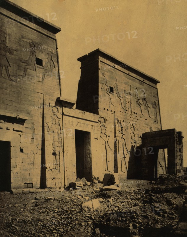 Temple of Isis on the Island of Philae, Egypt 1880