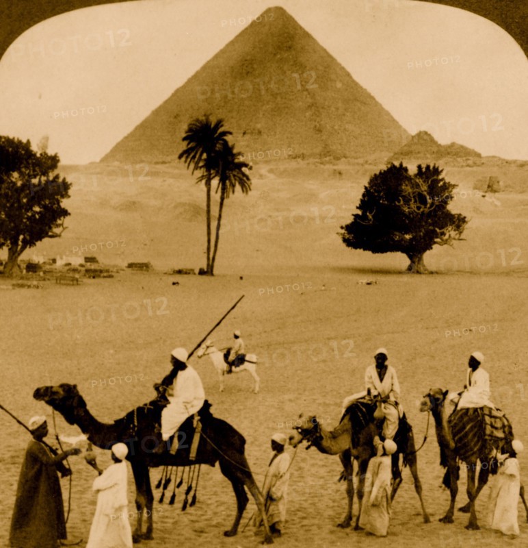 The great pyramid of Gizeh, a tomb of 5,000 years ago, from S.E. Egypt 1904