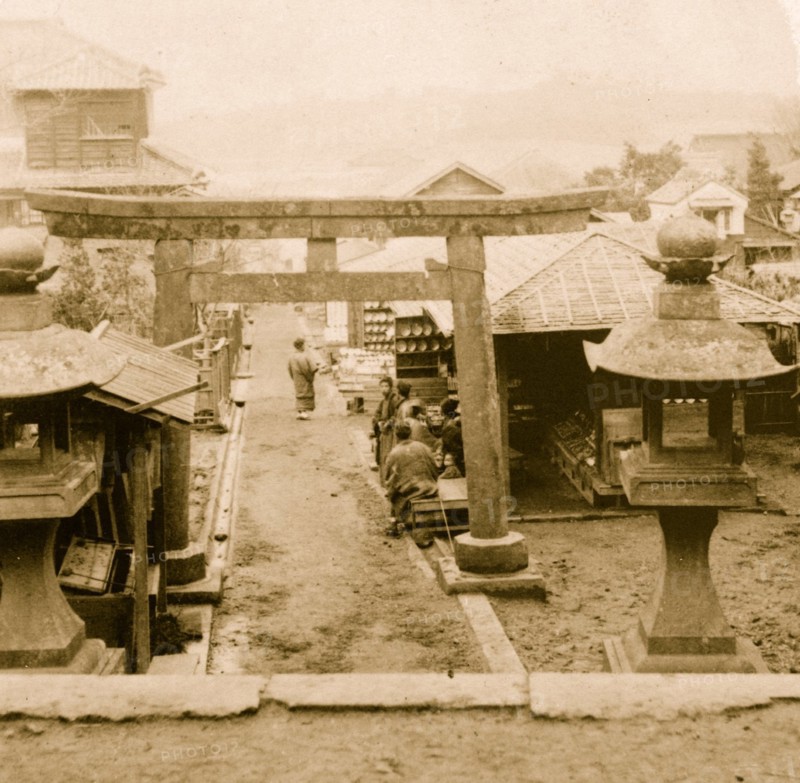 The main street of Enoshima 1896