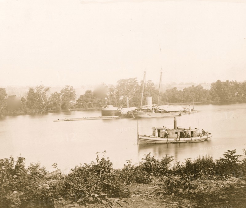 The Monitor CANONICUS, James River, Va. 1863
