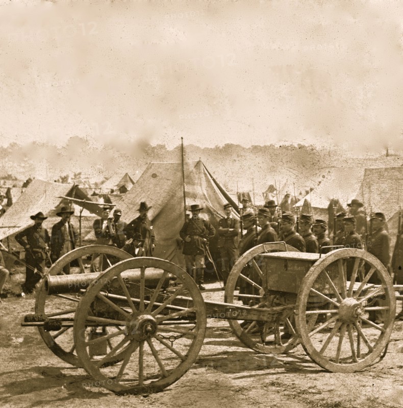12-pdr. howitzer gun captured by Butterfield's Brigade  1862