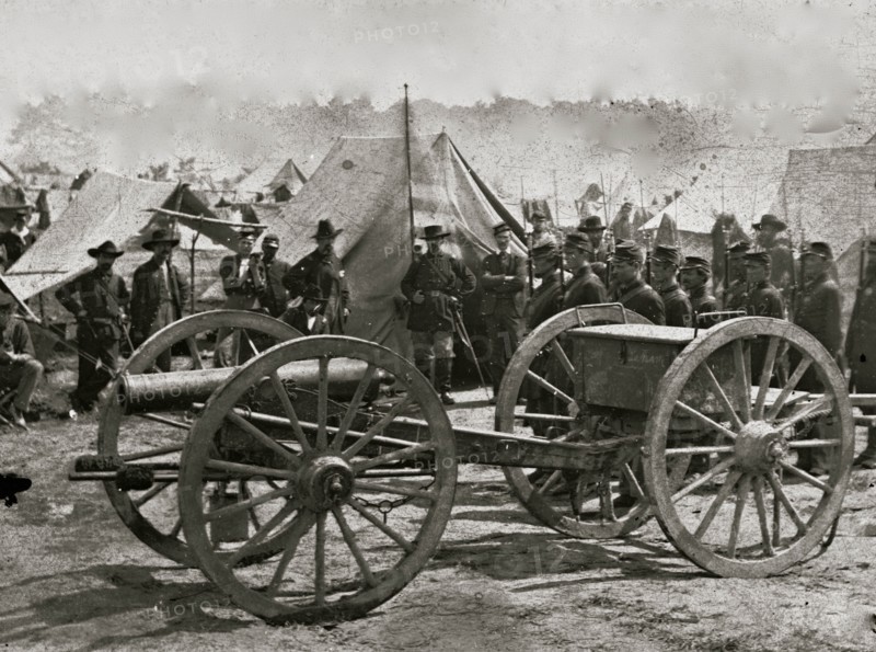 The Peninsula, Va. A 12-pdr. howitzer gun captured by Butterfield's Brigade near Hanover Court House, May 27, 1862 1862