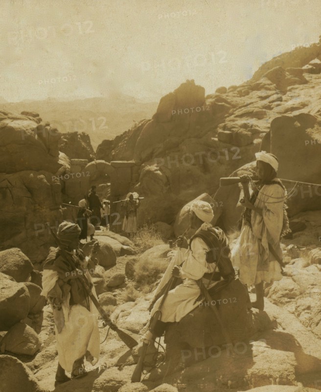 The stone gate halfway up Mt. Sinai 1913