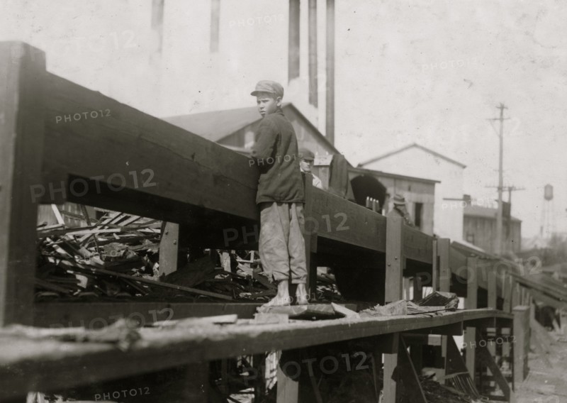 Picking Wood Slabs 1914