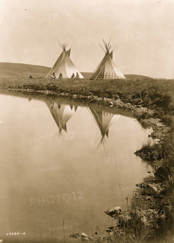 At the water's edge--Piegan 1910
