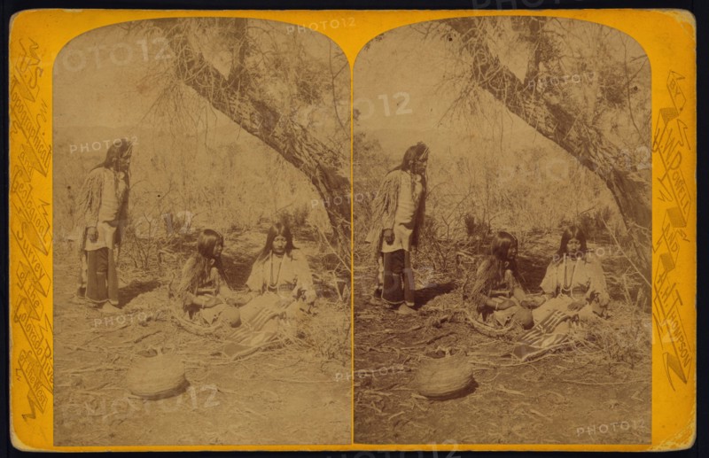 Old Native American Man enters the scene 1874