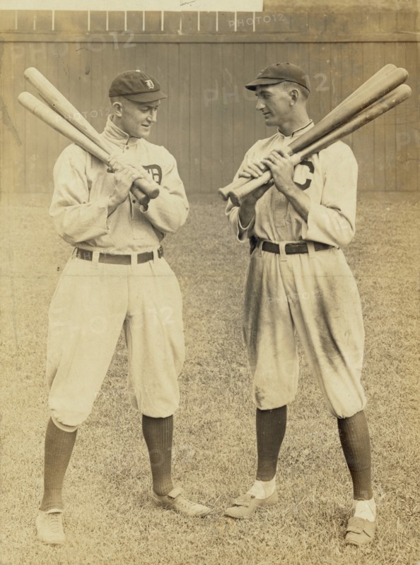 Ty Cobb, Detroit, & Joe Jackson, Cleveland,  1913